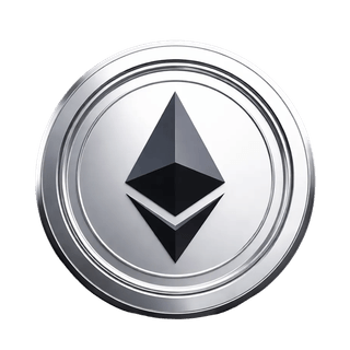 Elemento visivo sospeso della moneta di criptovaluta Ethereum ETH